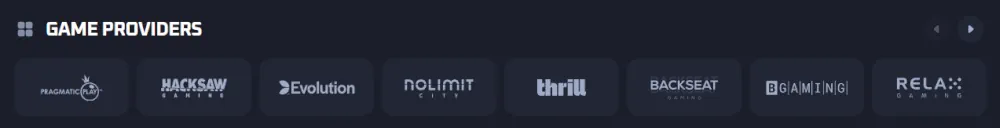 Thrill Casino Game Providers